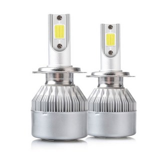 차량용 led 전조등 6000루멘 6000k, H7, 2개, H7