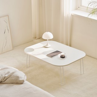 maisondecommema 圓角方形折疊桌 S, 白色