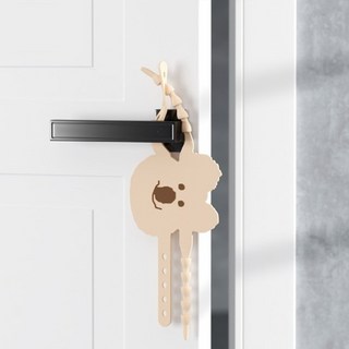 ARTEX CORP 小熊防關門噪音保護套, 象牙白, 2個