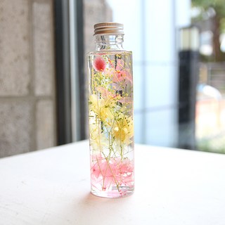 THE VOM 浮游花永生花氣氛燈, 黃色繡球花 粉紅色繡球花