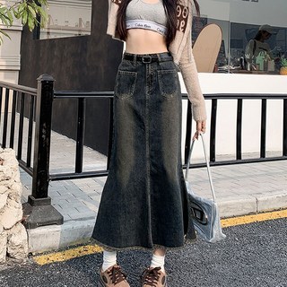 LUNA GIRL 女款 Mademot 牛仔長裙 L26SPSK010508