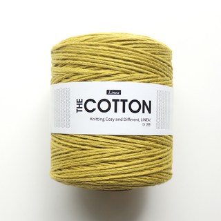 Linea The Cotton 精梳棉編織線 260m 200g, 1個, 922 黃橄欖色