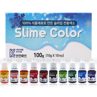 Eltin 史萊姆專用色素10色組, 1組, 混色