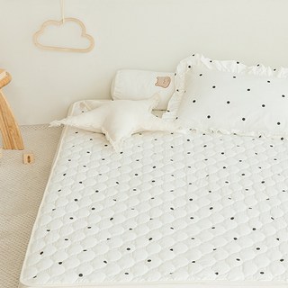 shez Home 棉質絎縫防水床墊, Cream