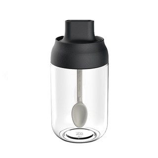 德國康尼菲 日式旋轉可控量調料瓶, 玻璃儲存瓶 密封防潮 多款可選, 250ml, 1個