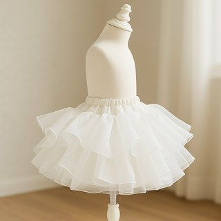 Bidan Gil女童款單層康康舞裙型韓服內襯裙