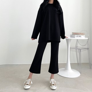 JAL BBA JEAN 寬鬆長袖T恤+喇叭褲