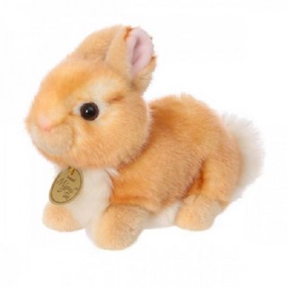 Miyoni 寶寶兔子絨毛玩偶 米色, 14cm, 兔子款, 1個