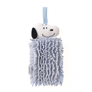 norns Peanuts 細纖維擦手巾, 1條, Snoopy史努比 灰藍色