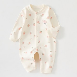 베베니즈 신생아용 스몰패치 패턴 긴팔 우주복