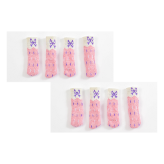 오늘도양 니트 의자 커버 8p, 핑크리본