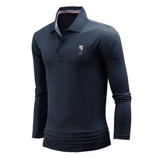 DAKUANG 男士彈性高爾夫球服長袖全揮桿Polo衫 E06P7_ql4021