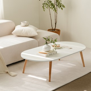 woodray 實木客廳桌, 白色