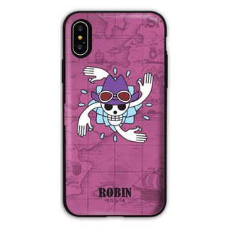 ONE PIECE 海賊王 骷髏滑門鏡面卡片收納防撞手機殼
