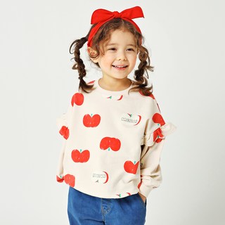 Muamimi 女童可愛蘋果大學T