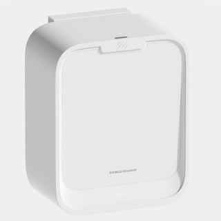 푸벨드마망 충전식 걸이형 센서 휴지통 7L, 화이트