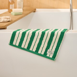 모던하우스 STF 더블 스트라이프 핸드타월 65g 34 x 34 cm, 1개, GREEN