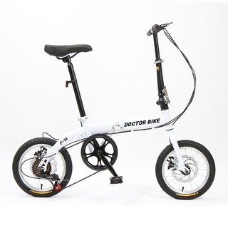 Dr Bike F-14 6速鋼製車架小徑單車, 1個, 白色, 94cm
