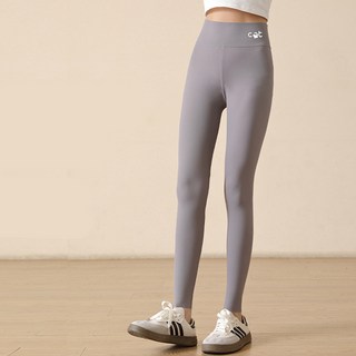 HARAROI 女童日常瑜珈皮拉提斯貓咪高腰內搭褲