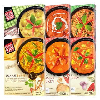 HOMECOOK 泰國方便咖哩6種套組, 1套, 160g