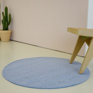 인룸 클린 자카드 셔닐 원형 러그