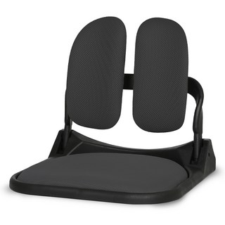 正確姿勢雙折疊網布和室椅 DF-520, 黑色(坐墊), 黑色(椅背)