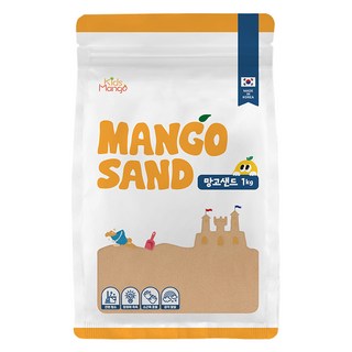 Kids Mango 芒果動力沙 玩沙玩具, 木頭, 1kg, 1個