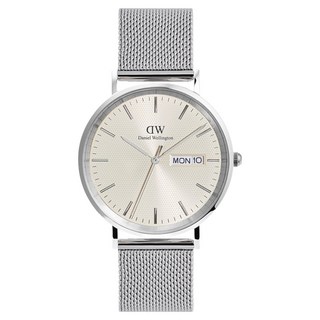 dw 男款經典日期顯示手錶 + 錶盒套組