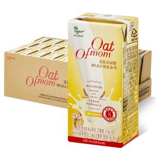 Ofmom 減半糖純素配方香蕉燕麥飲, 24個, 190ml