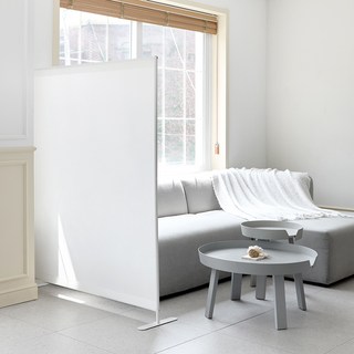 CASAMARU 簡約立式隔斷屏風 1200 x 1500 mm, 白色