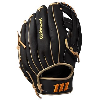 Morimoto Edge MTG-01 全方位棒球手套 右投用, 1個, 黑色+駝色