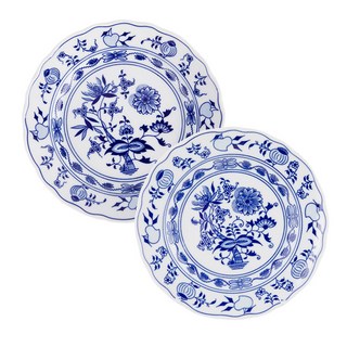 CESKY PORCELAN 藍洋蔥圖案盤 19公分 CB009, 混色, 2個