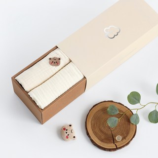 moms nature 嬰幼兒用純棉楊柳紗布Melo毛毯 毯子 午睡被 2入 Melo套組, 貝尼