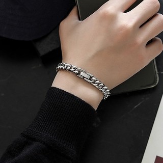 gelluna 手術鋼鍊條高級連接扣時尚手鍊 D-90