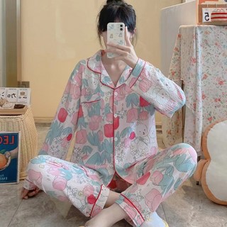 Elsso 女性優質棉紗柔軟睡衣上下套裝