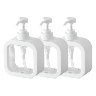 ARYKO 泵式分配器補充容器 300ml, 白色, 3個