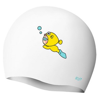 SD7 FLY Pinbo 矽膠泳帽, 1個, 白色
