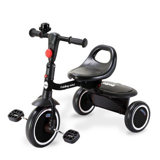 Zocco 折疊迷你幼兒三輪車, 黑色