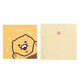 KAKAO FRIENDS Chunsik 基本卡 8p + 信封 8p 套裝, 1個, 舉手擊掌