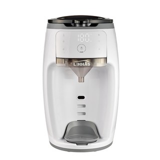 LIHHAS 自動泡奶機 + 漏斗, KHV-001(白色)