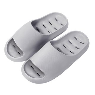 BASE ALPHA ESSENTIALS 舒適防滑排水EVA浴室/室內拖鞋, 淺灰, 1個