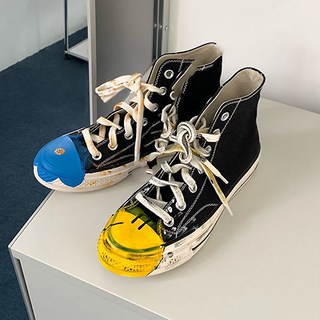 Market A Bedley 彩繪高筒帆布鞋