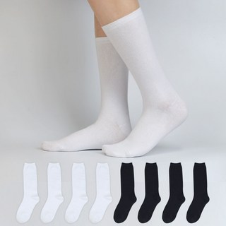Izileg 女性優質基本款素色長襪8雙組