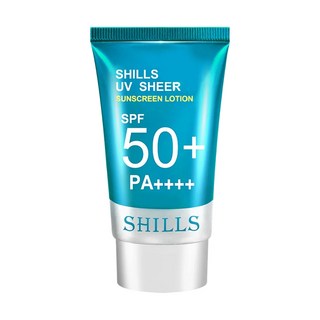 SHILLS 舒兒絲 很耐曬水感超清爽美容液防曬凝乳 SPF50+ PA++++ 50g 清爽保濕, 1條