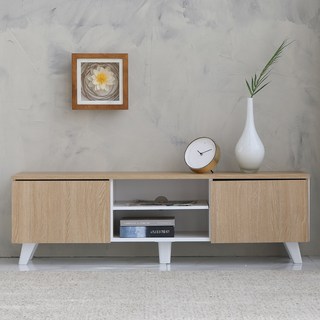 DEKKO FURNITURE 新 達比 電視櫃 1200 附門款, 原木色