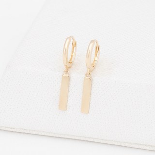 Rookiestone 女性用 14K Mont 長條耳環 + 購物袋