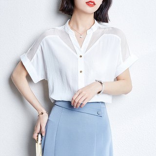 POPLARNC 女士 Rihelle 亨利領襯衫 P25SMBL032426