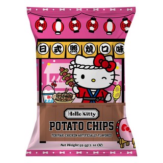 AMANDIER 雅蒙蒂 Hello Kitty 洋芋片 日式照燒口味, 59.5g, 1個
