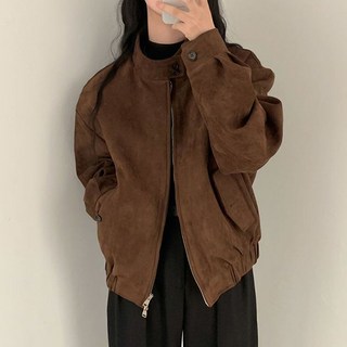 LUNA GIRL 女款Wavyer復古麂皮夾克 L25WJK091511