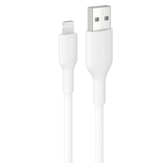 벨킨 USB-A to 라이트닝 MFi 케이블 CAA019fq1MWH, 화이트, 1개, 1m